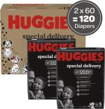 Hypoallergenic Baby Diapers Size 5 (27+ lbs), Huggies Special Delivery, Fragrance Free, Safe for Sensitive Skin, 120 Ct - Image 2